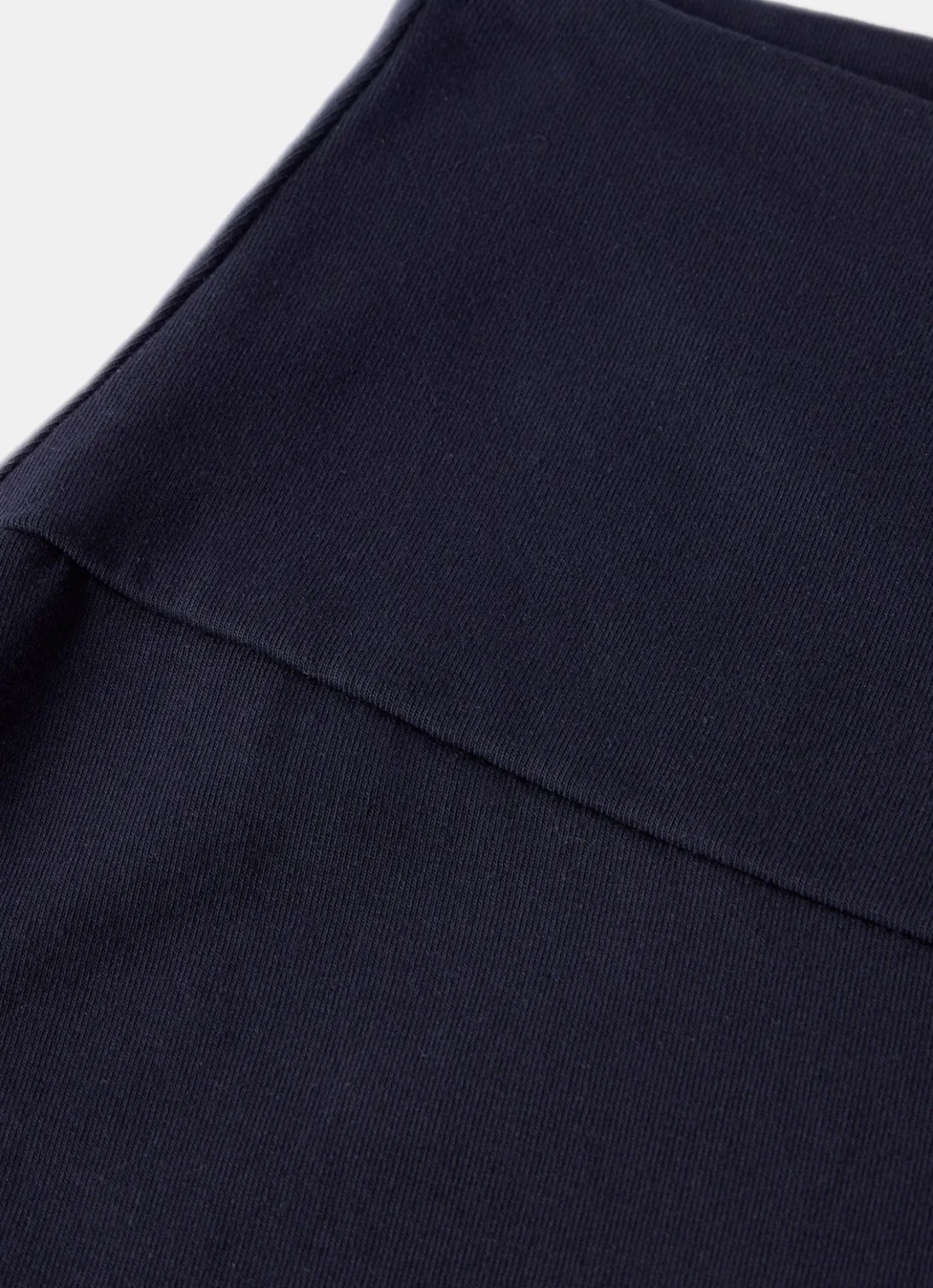 Navy Jersey Straight Leggings