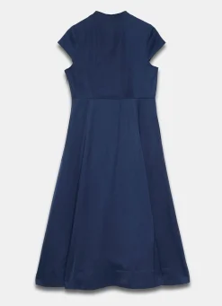 Navy Maxi Shirt Dress