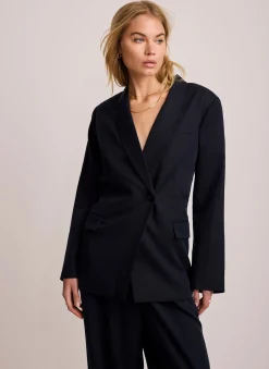 Navy Single Breasted Blazer