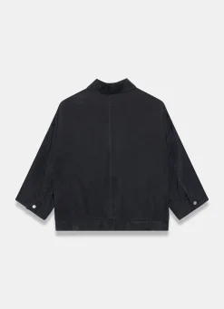Navy Zip Detail Blouse