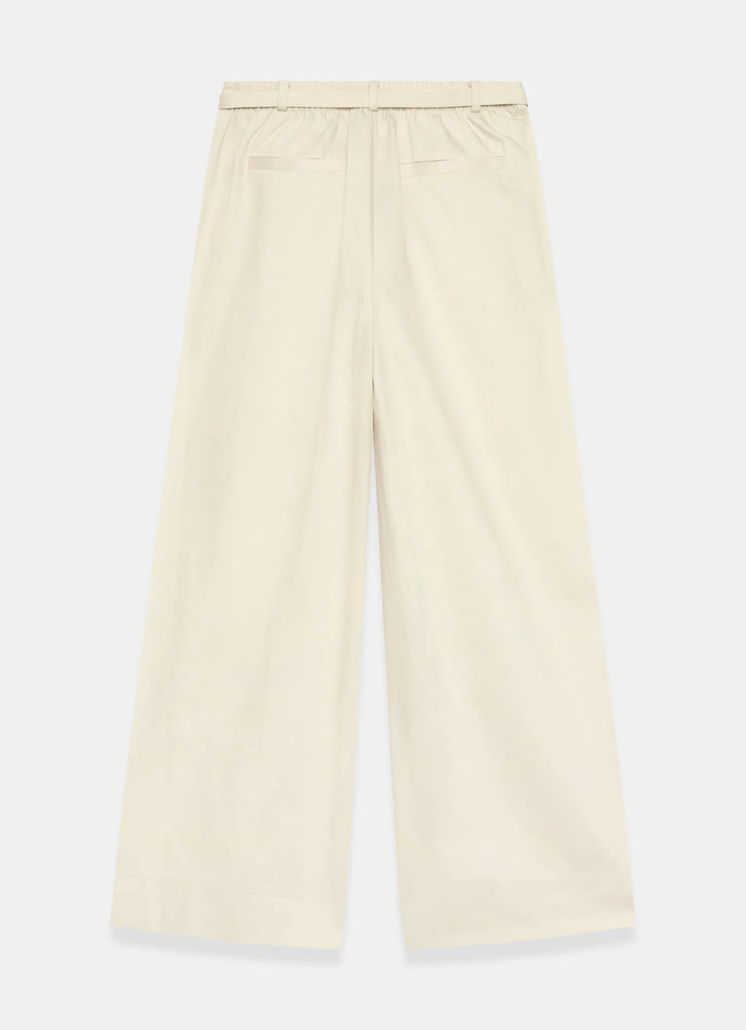 Neutral Belted Wide Trousers