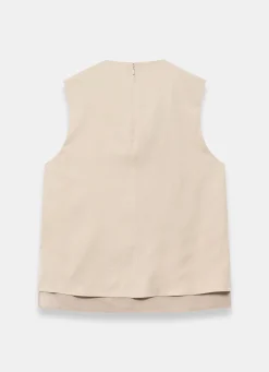 Neutral Cowl Neck Top