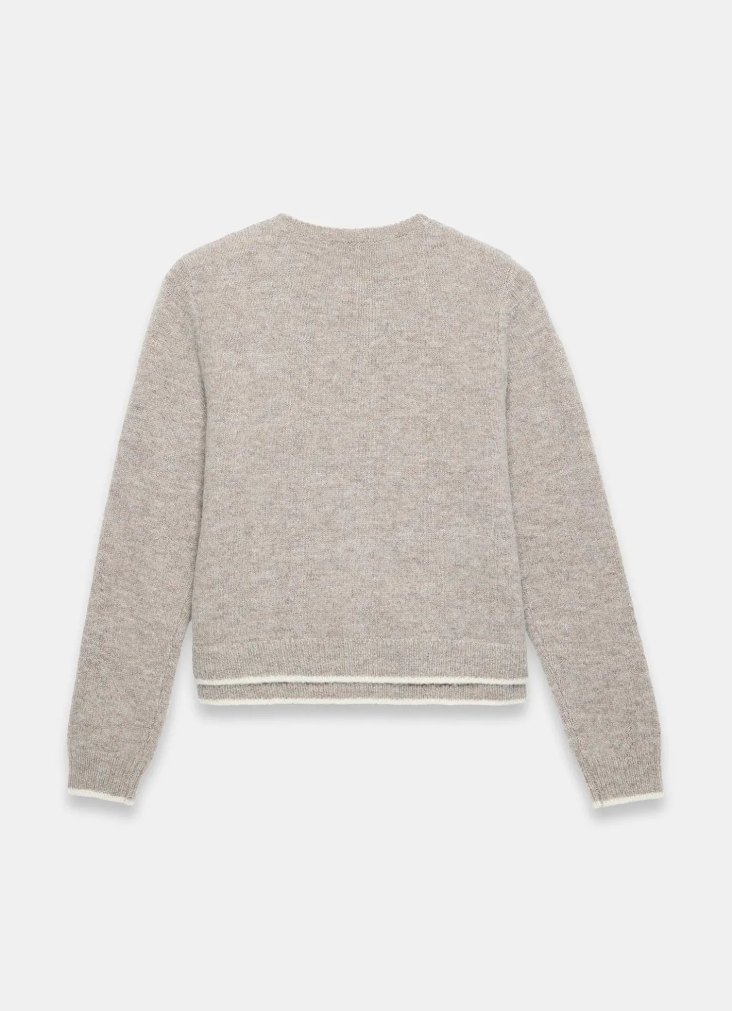 Neutral Double Layer Knit Cardigan
