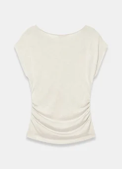 Neutral Drape Detail Top