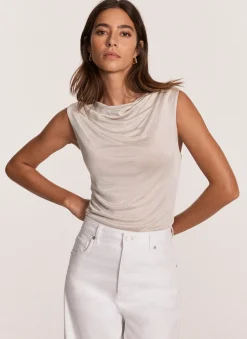 Neutral Draped Top