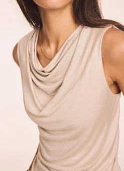 Neutral Draped Top