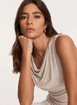 Neutral Draped Top