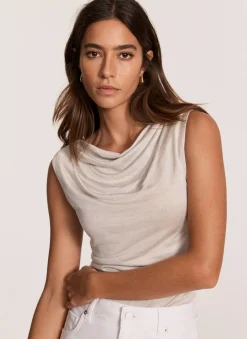 Neutral Draped Top