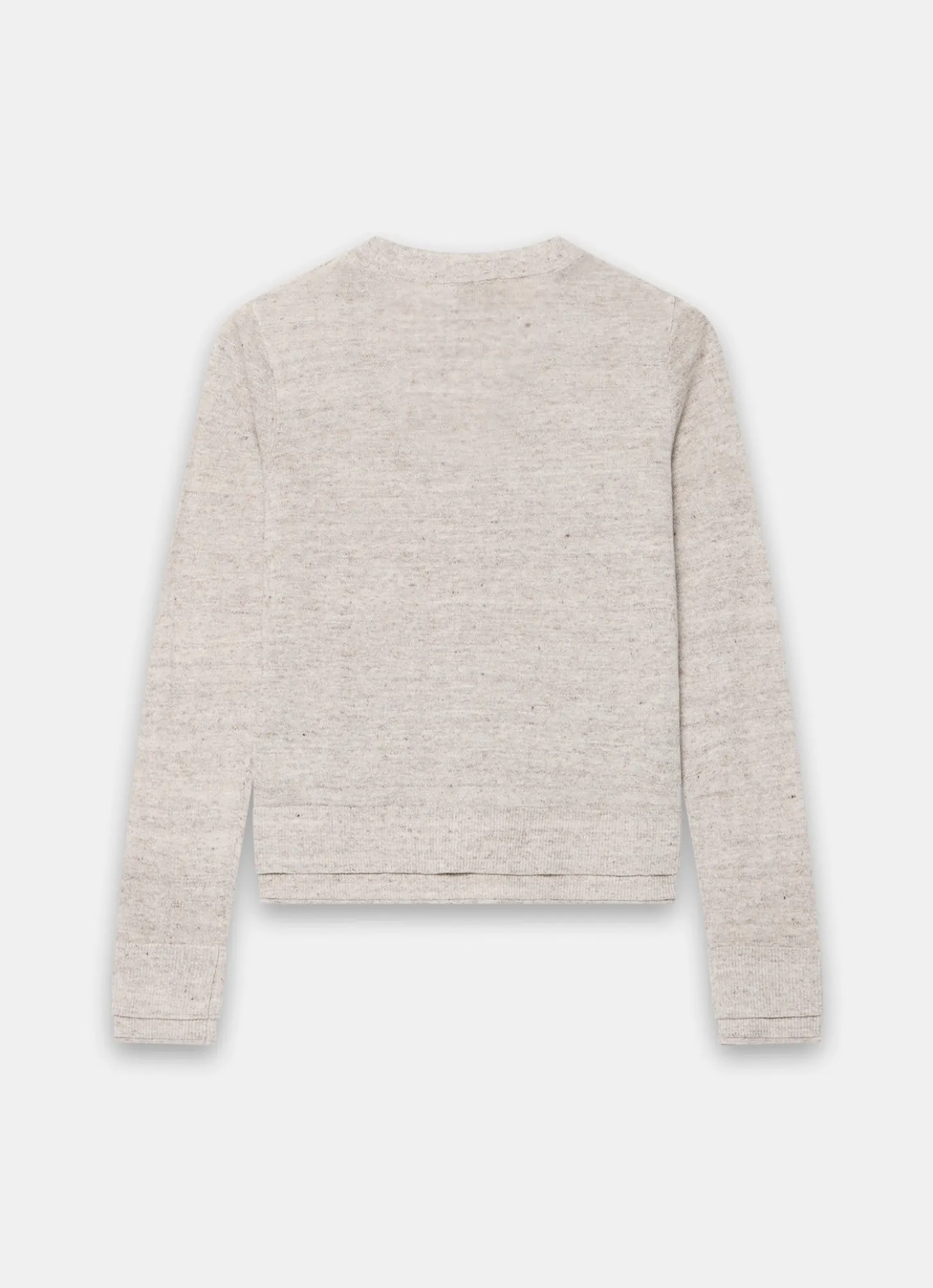 Neutral Linen Blend Layered Cardigan