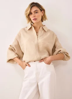 Neutral Long Sleeve Minimalist Shirt