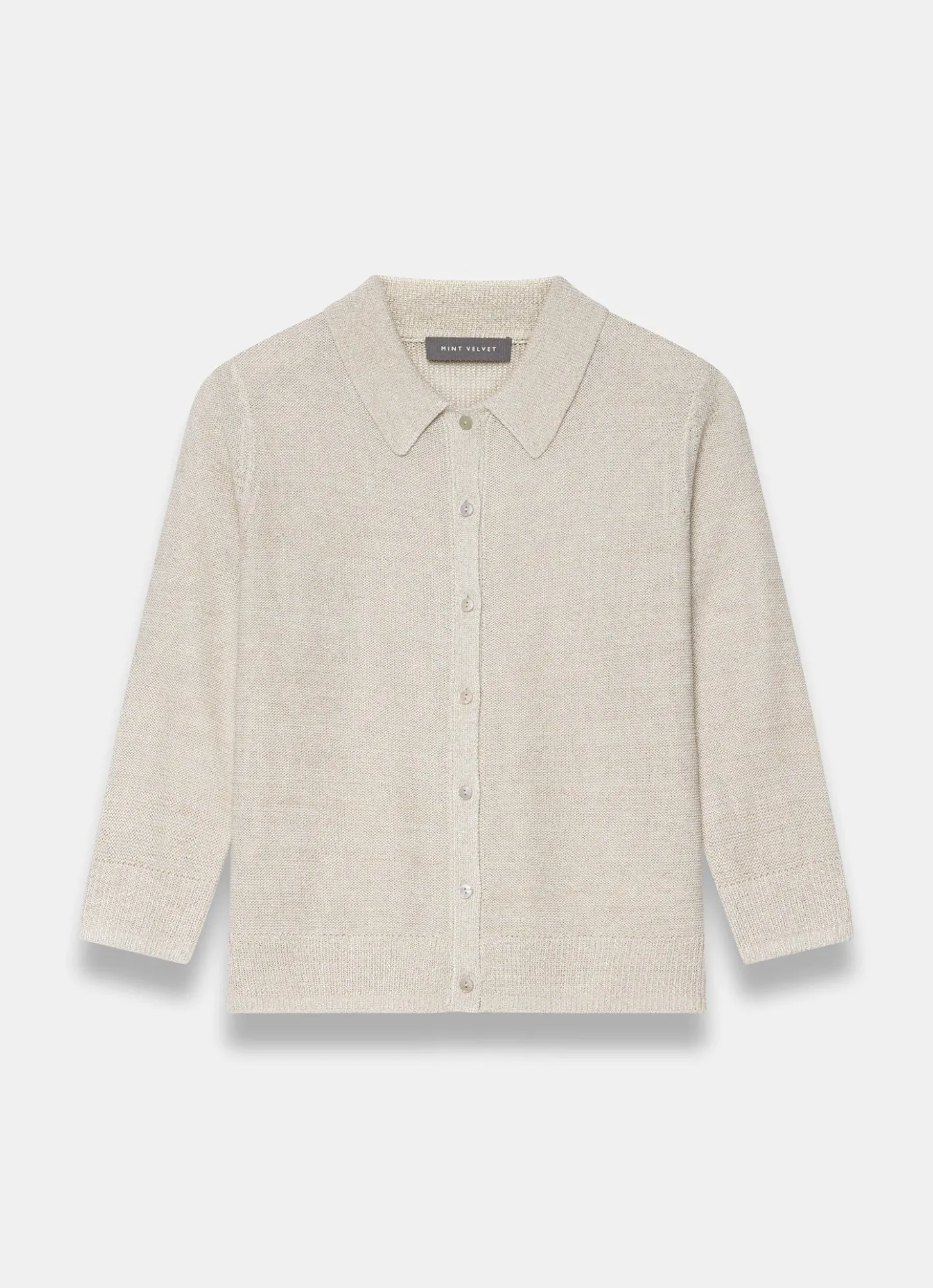 Neutral Metallic Knit Top