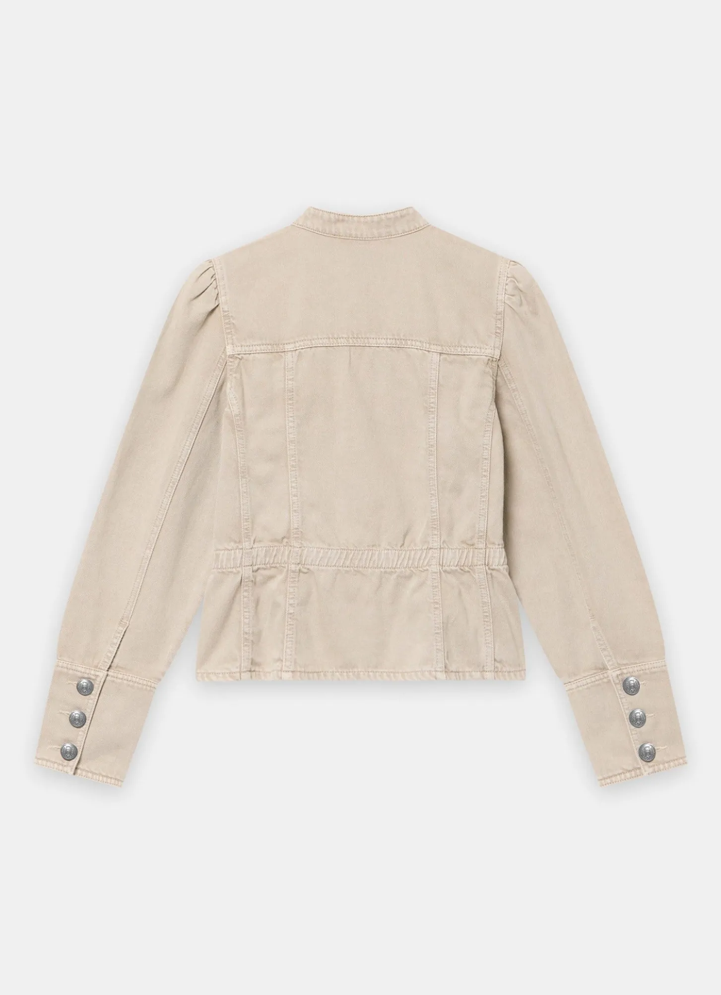 Neutral Military Peplum Jacket