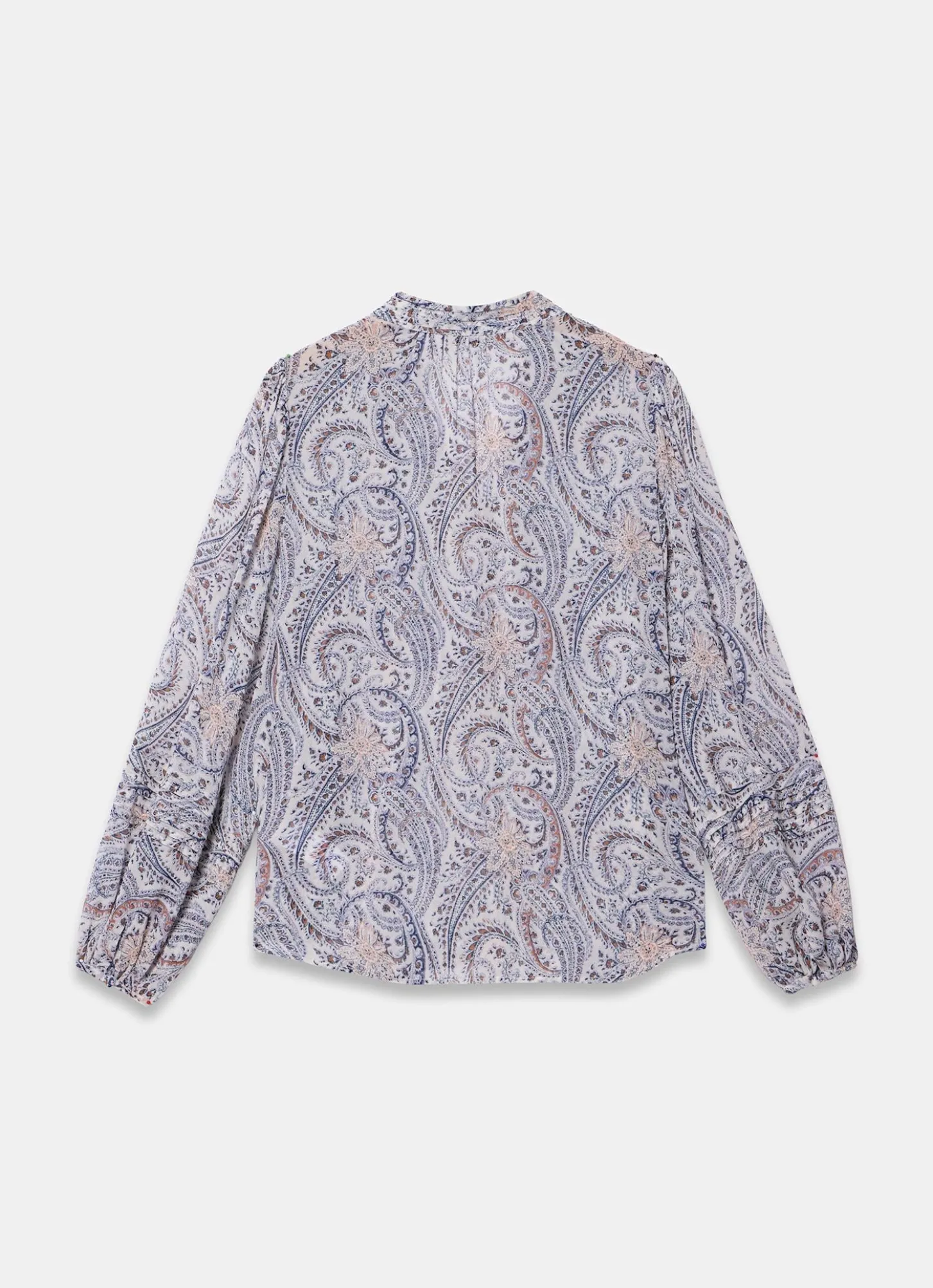 Neutral Paisley Print Blouse
