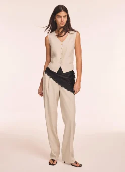 Neutral Tailored Waistcoat