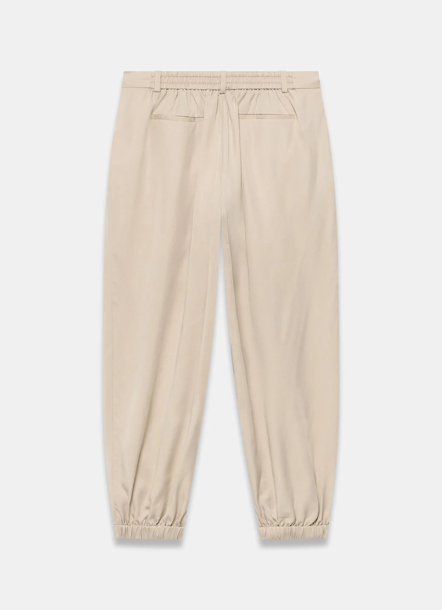 Neutral Tapered Balloon Trousers