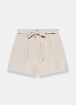 Neutral Tie Waist Shorts