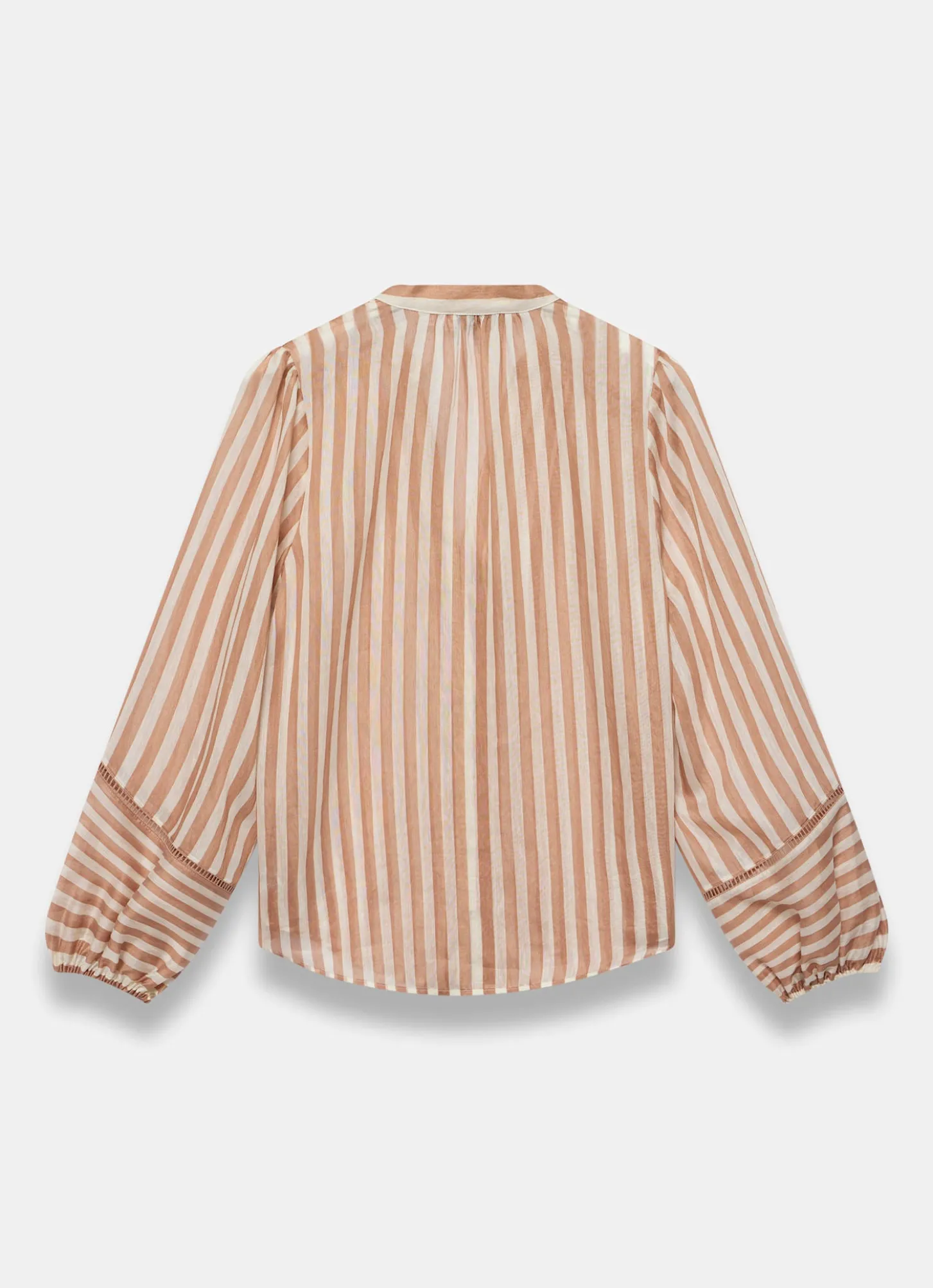 Orange Striped Blouse