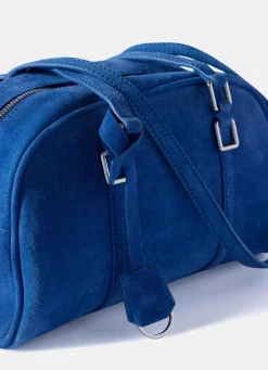 Otti Blue Suede Shoulder Bag