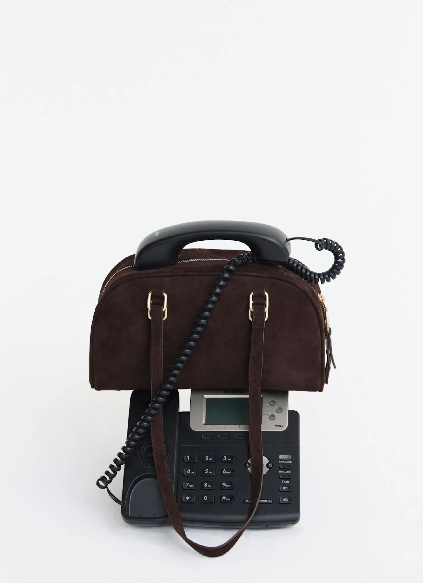 Otti Brown Suede Shoulder Bag