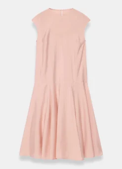 Pink Full Hem Midi Dress
