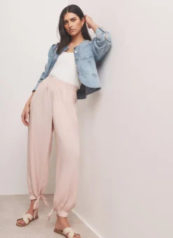 Pink Soft Balloon Trousers