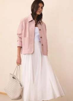 Pink Suede Jacket