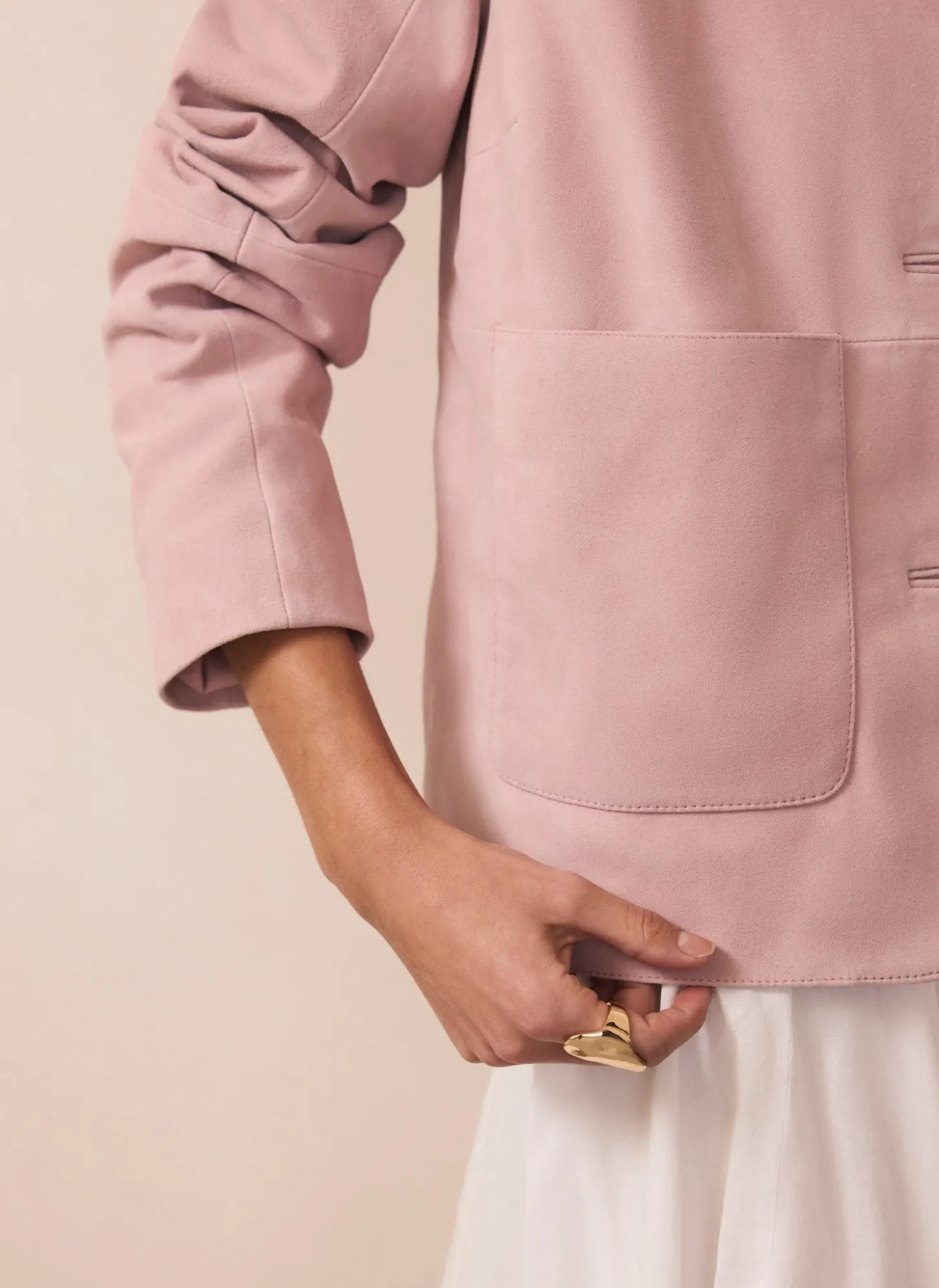 Pink Suede Jacket