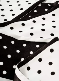 Sia Polka Dot Print Skinny Scarf