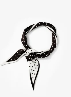 Sia Polka Dot Print Skinny Scarf