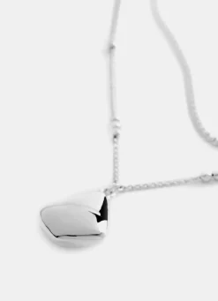 Silver Tone Layered Necklace