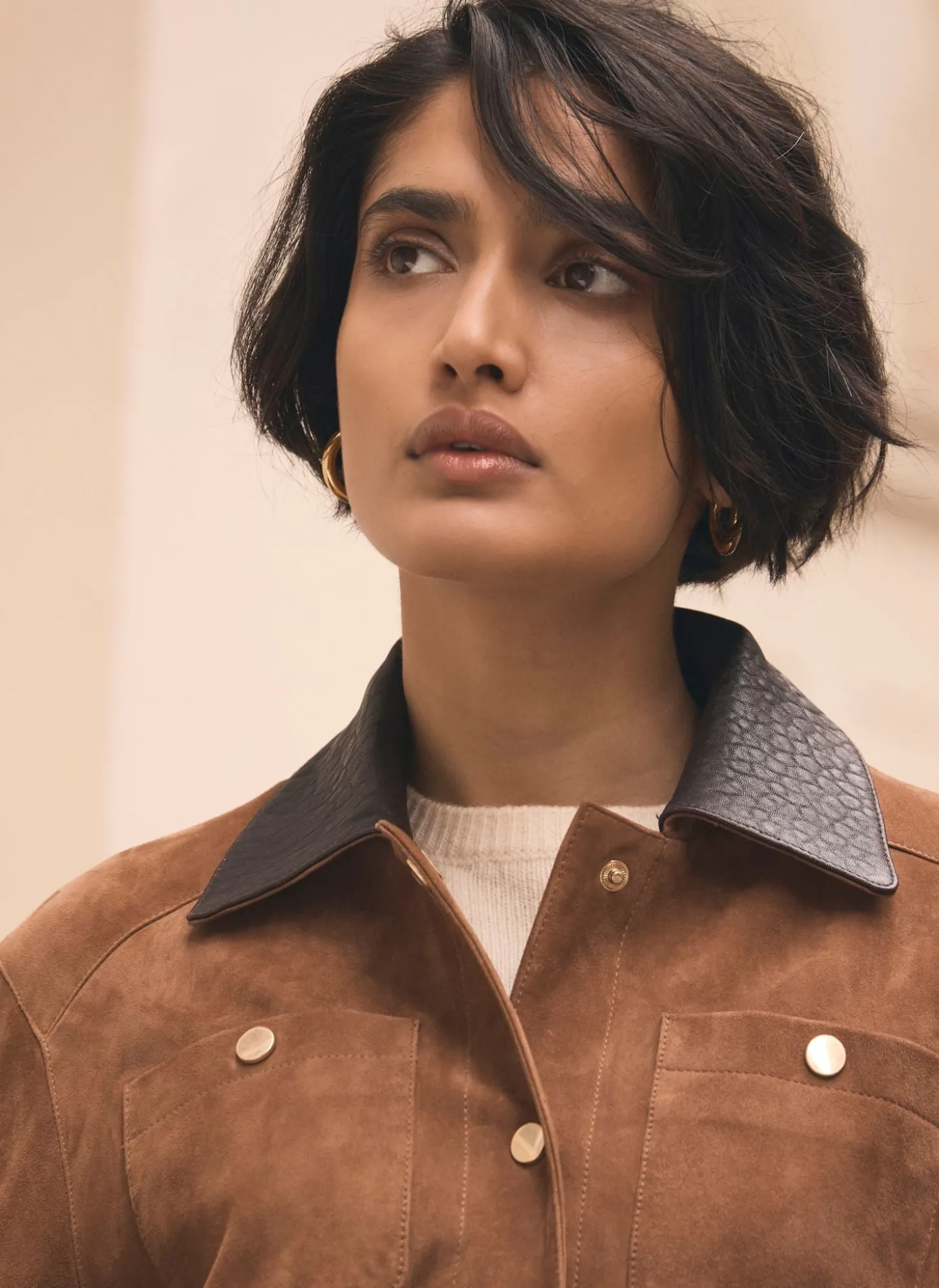 Tan Suede Barn Jacket