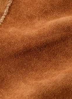 Tan Suede Mini Triangle Neck Scarf