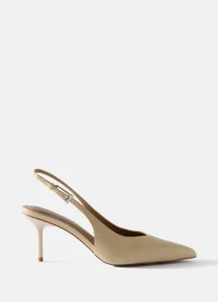 Tori Yellow Leather Heels
