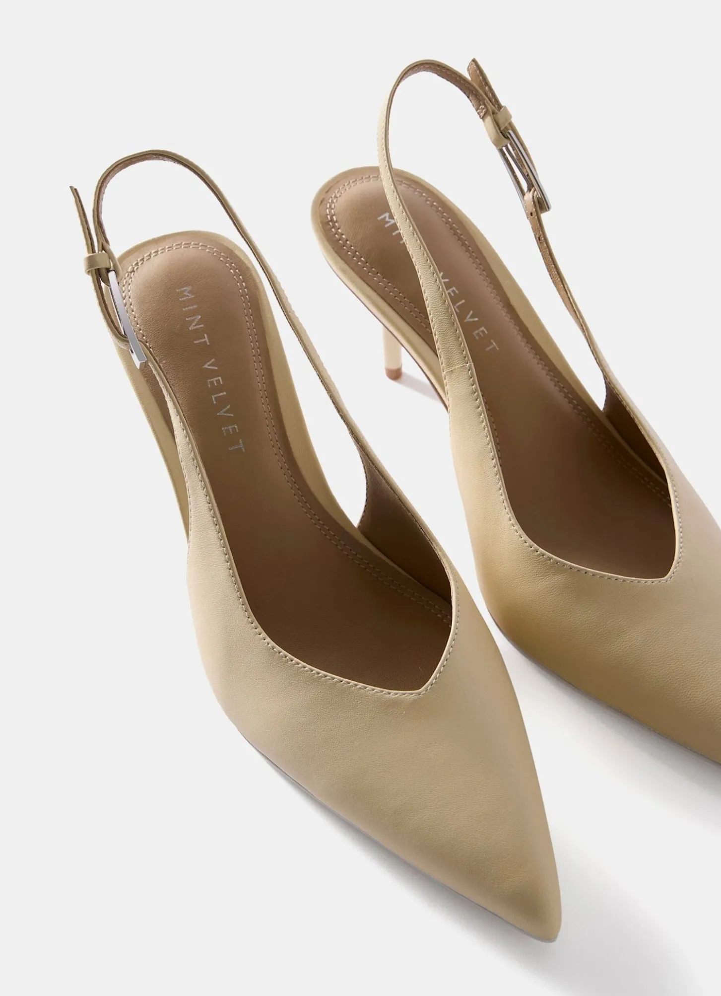 Tori Yellow Leather Heels