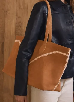 Tula Tan Suede Tote Bag