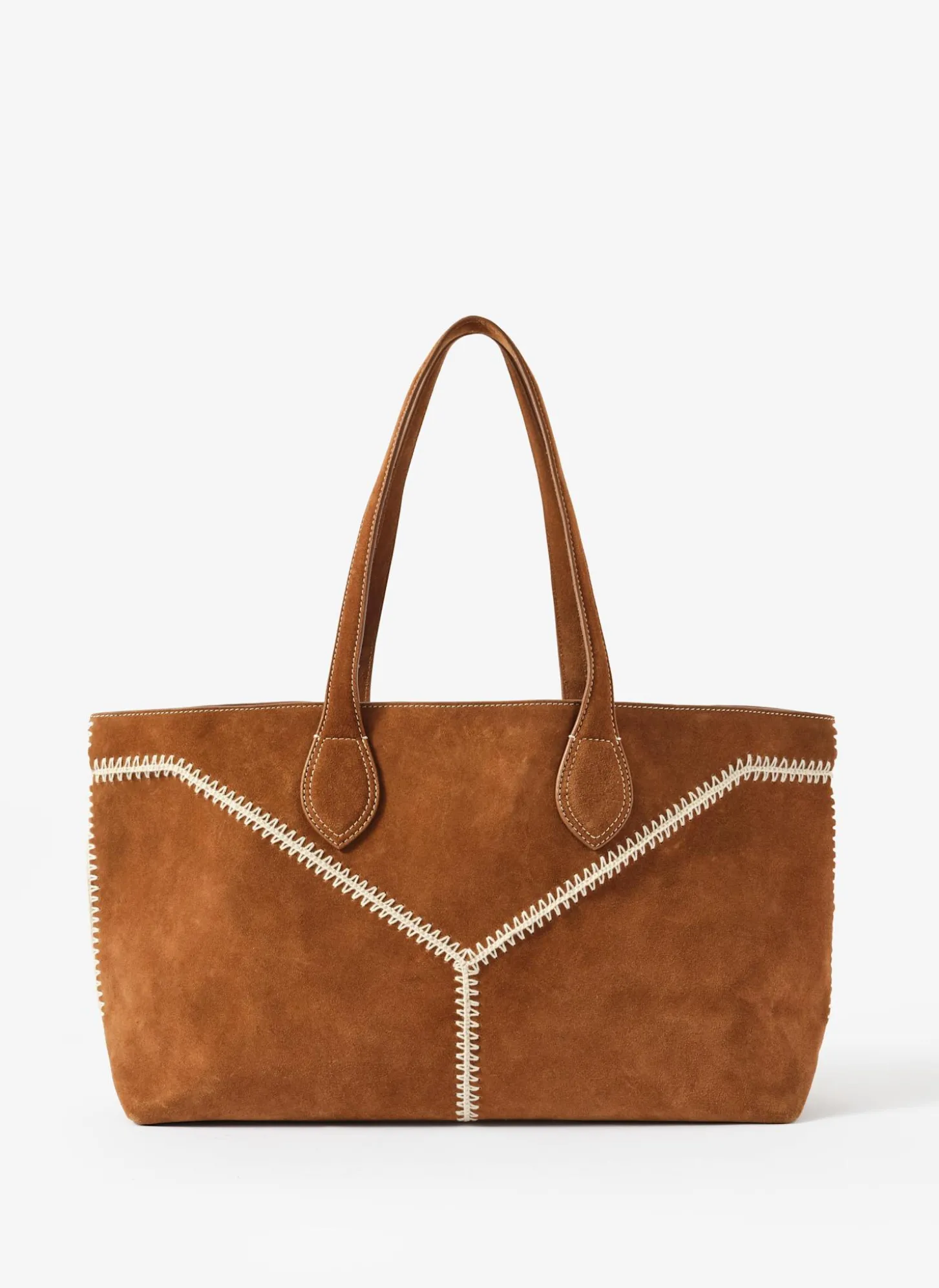 Tula Tan Suede Tote Bag