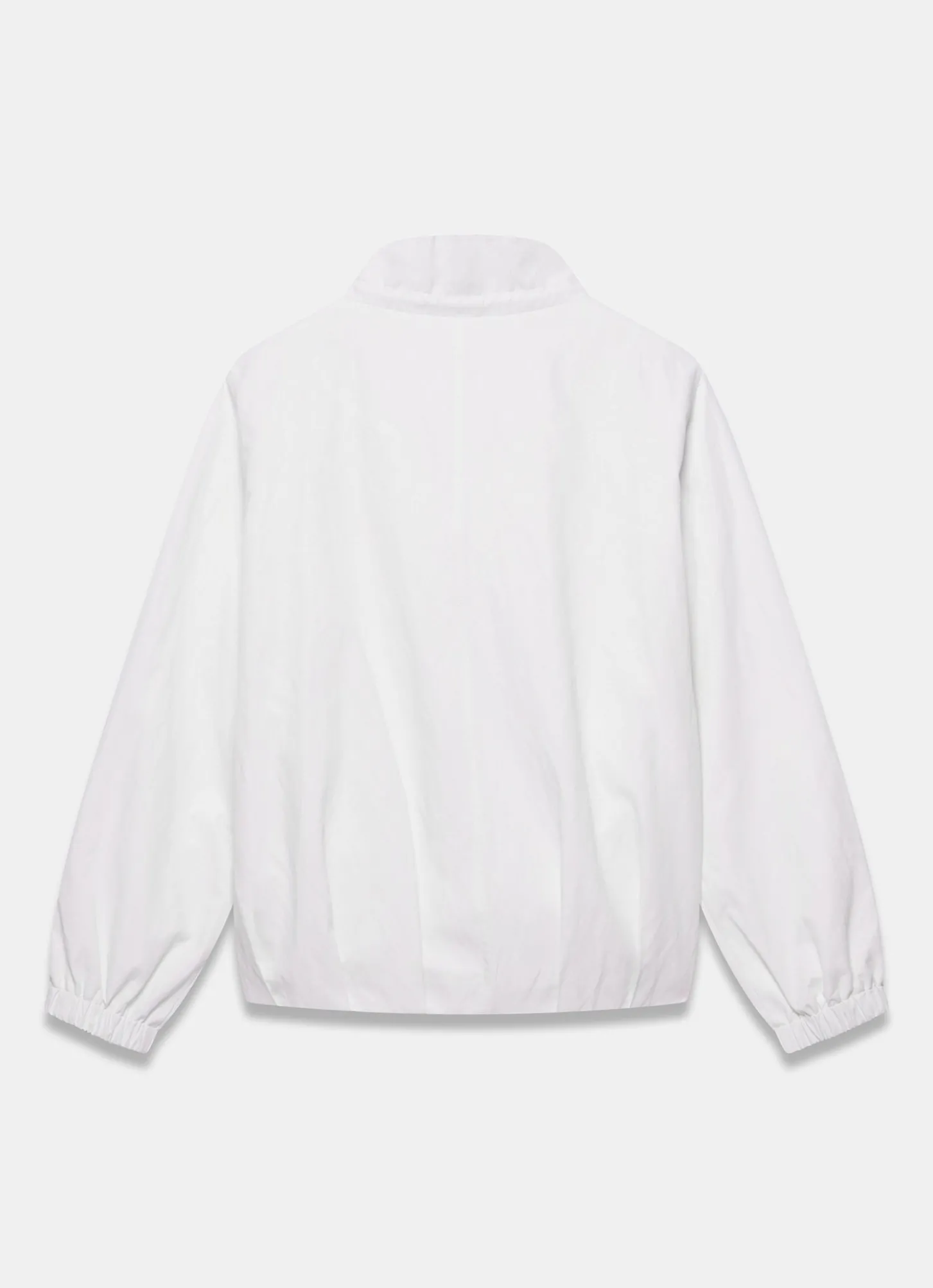 White Cotton Blend Technical Jacket