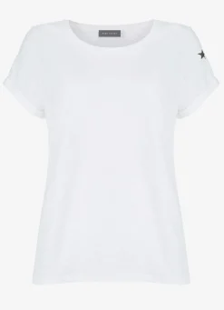 White Cotton Star T-Shirt