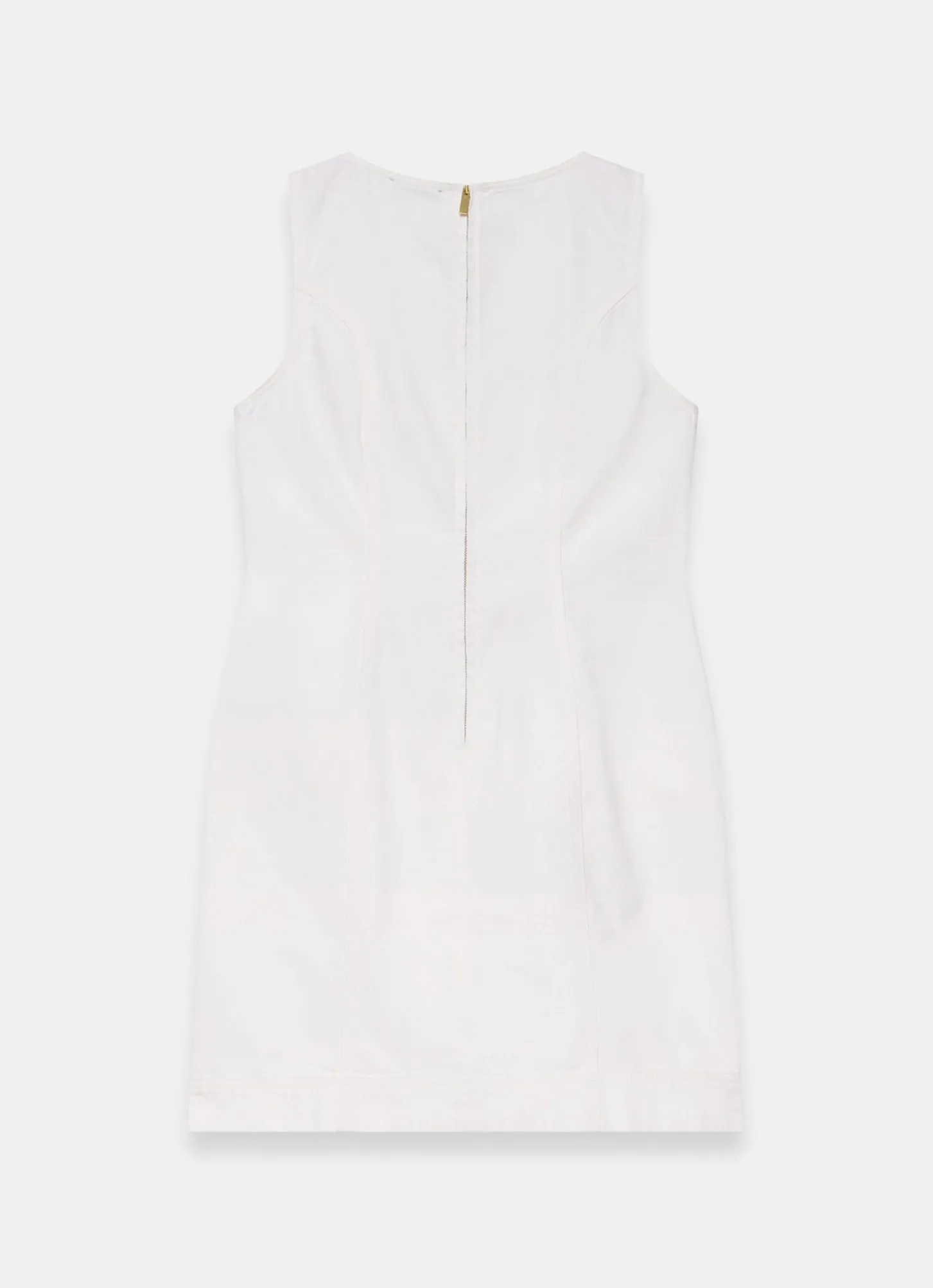 White Denim Mini Dress