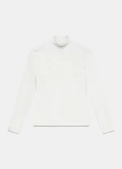 White High Neck Layering Top