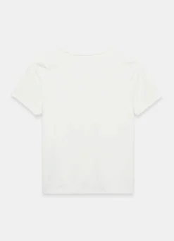 White Layering Short Sleeve Top