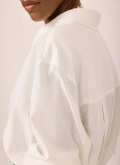 White Oversized Tailored Shirt