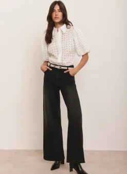 White Petal Detail Shirt