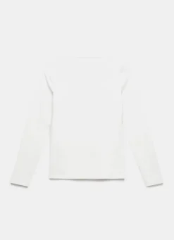 White V Neck Layering Top