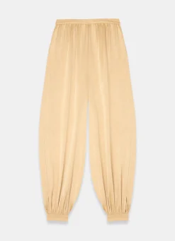 Yellow Satin Balloon Trousers