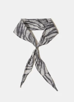 Zebra Print Neck Scarf